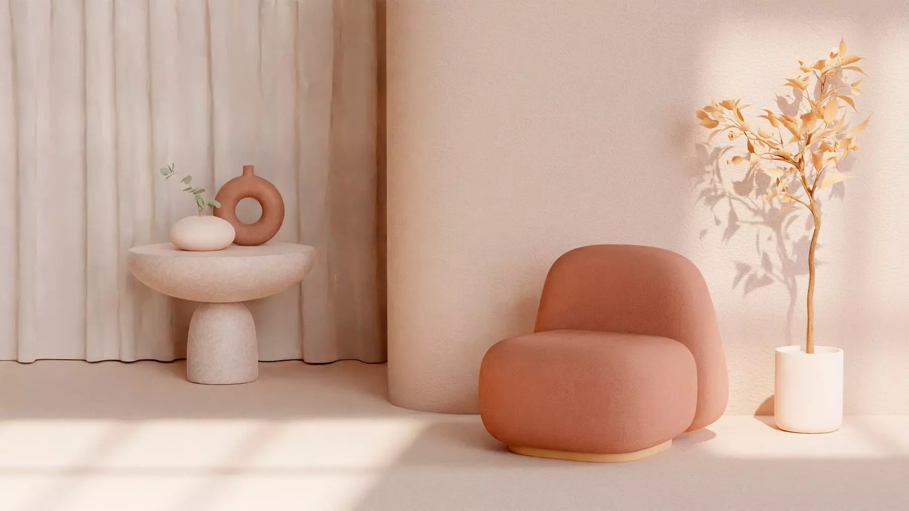 Oživte svoju obývačku s farbou roka Peach Fuzz